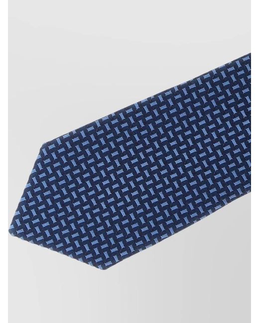 Brunello Cucinelli Blue Textured Silk Tie for men