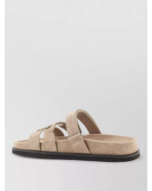 Tory Burch Multicolor Ines Leather Sandals Double Strap