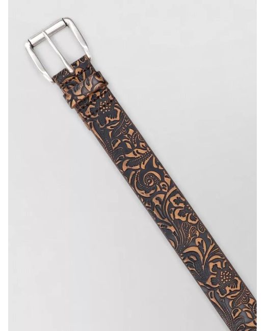 Our Legacy White Adjustable Belts Floral Pattern Design
