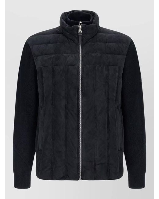 Mackage Black Landen Jacket High Collar Quilted Design for men