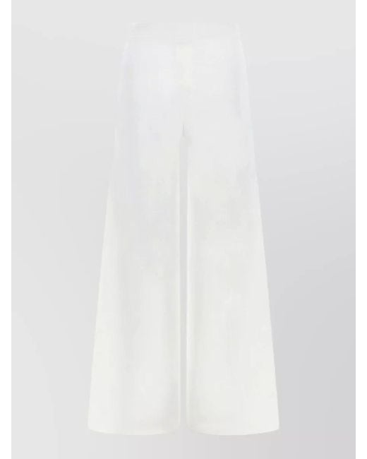 Max Mara White Tailored Trousers