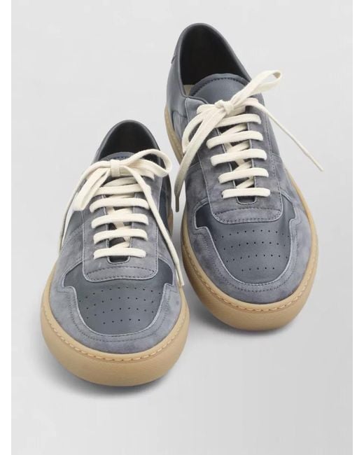 Common Projects Gray Leather Low-Top Sneakers for men