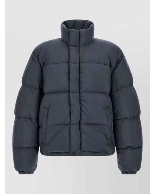 Canada Goose Blue Down Quilted High Neck Puffer Jacket for men