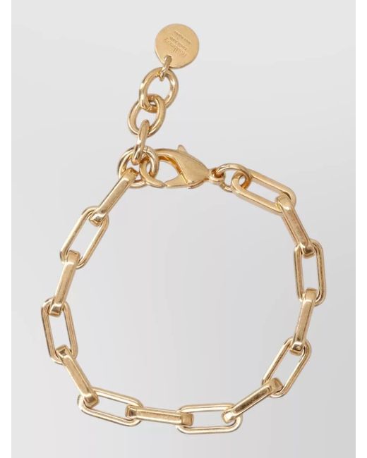 Mulberry Metallic Chain Link Bracelet Adjustable Length Design