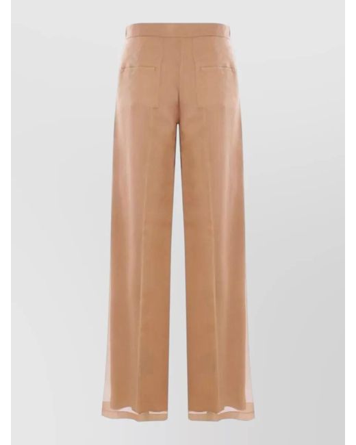 Max Mara Natural Danila Trousers High Waist Wide Leg
