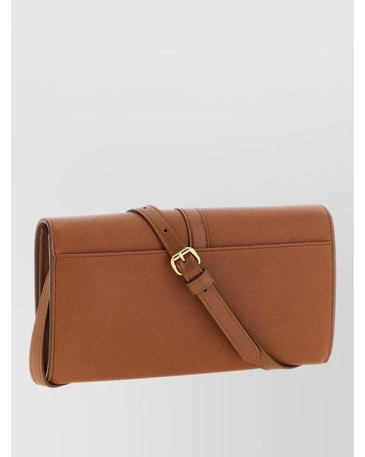 Stella McCartney Brown Ryder Wallet Chain Bag Detachable Strap