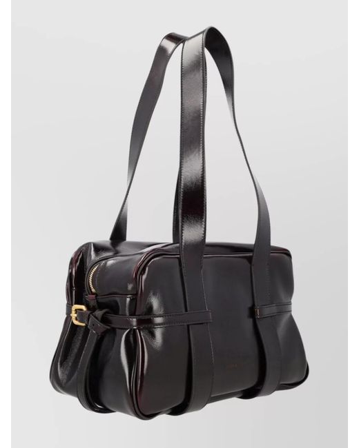 Dries Van Noten Black Leather Shoulder Bag