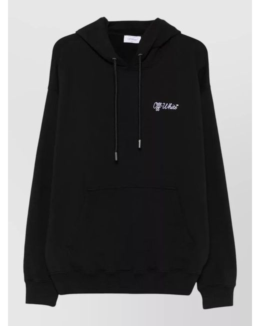Off-White c/o Virgil Abloh Black Logo Detail Skate Hooded Sweatshirt for men