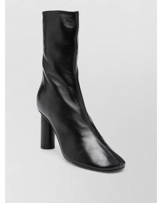 Paris Texas Black Alice Leather Ankle Boots Pointed Toe