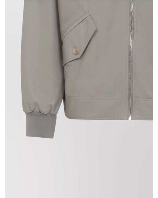 Givenchy Gray Cotton Harrington Jacket for men