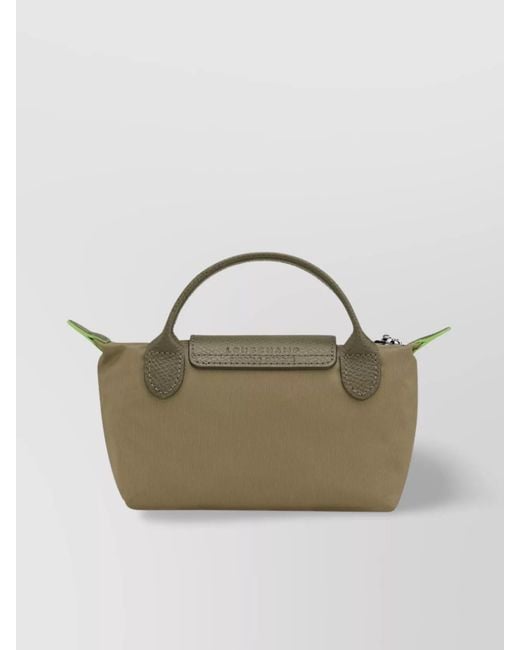 Longchamp Brown Le Pliage Original Clutch Bag