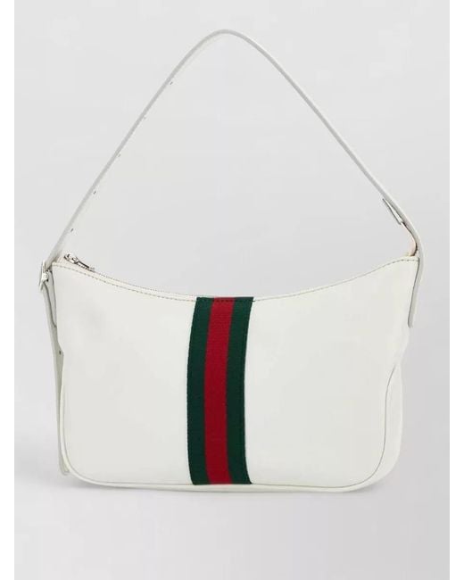 Gucci White Leather Small Shoulder Bag for men