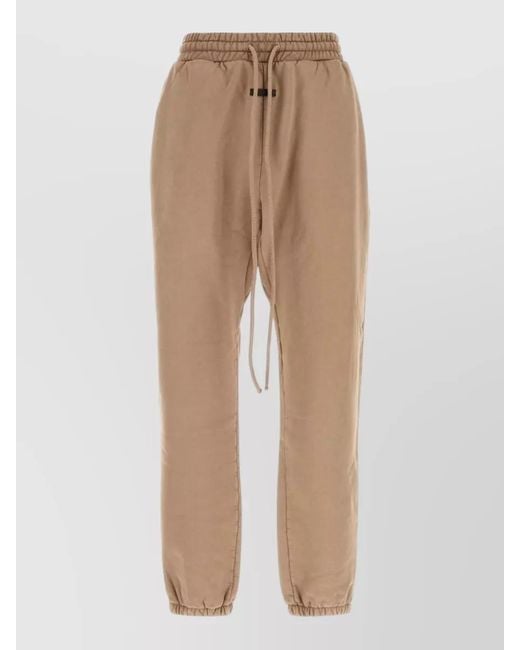 Fear Of God Natural Cotton Jogger Pants Elastic Waistband Cuffs for men