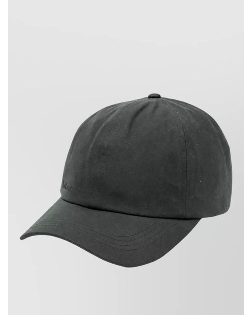 Barbour Gray Waxed Cotton Cap for men