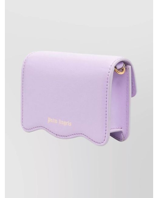 Palm Angels Purple Palm Leather Belt Bag