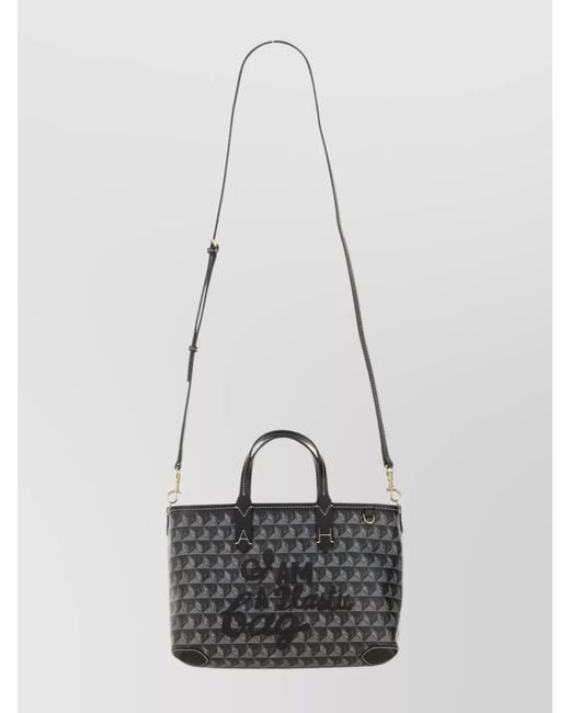 Anya Hindmarch Gray I Am A Plastic Bag Extra Small Tote Bag