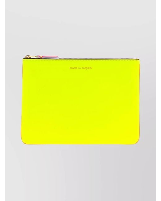 Comme des Garçons Yellow Leather Purse