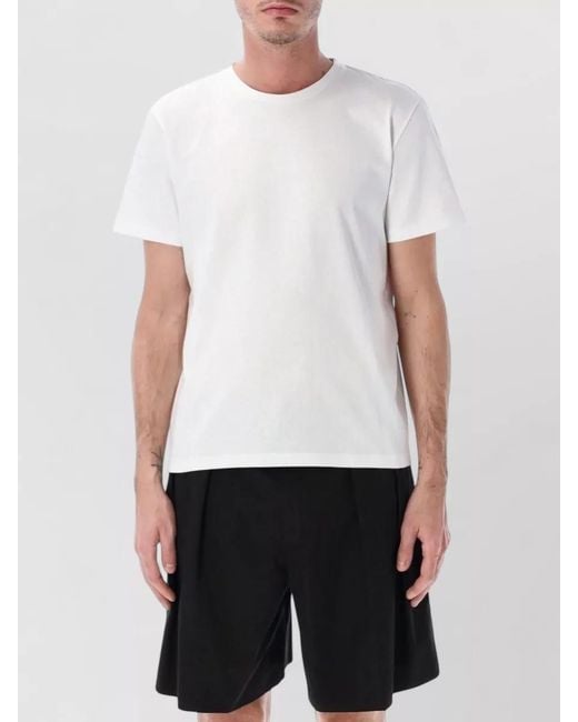 Saint Laurent White Cotton Regular-Fit Crew-Neck T-Shirt for men