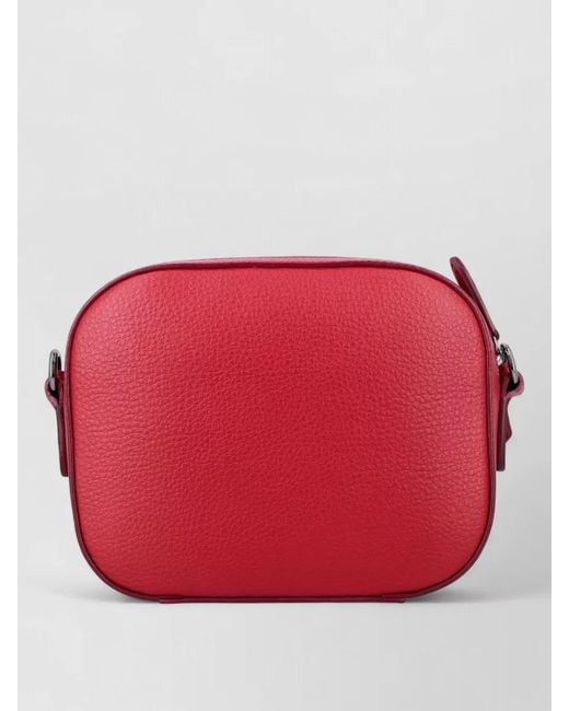 Stella McCartney Red Logo Strap Crossbody Bag Vegan Material