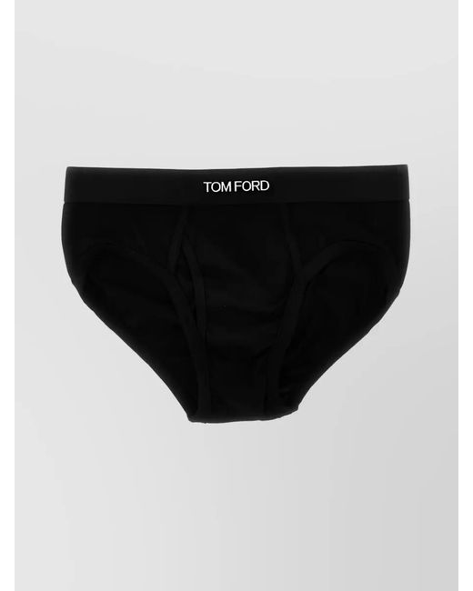 Tom Ford Black Cotton Briefs for men