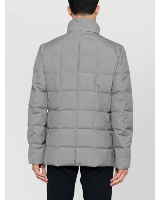Fay Gray Layered Puffer Jacket for men