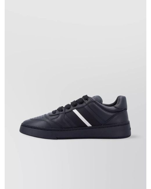 Bally Blue Rebby Sneakers With Rubber Sole And Perforated Toe for men