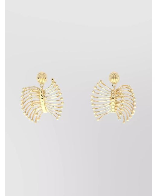 Miu Miu Metallic Metal Earrings