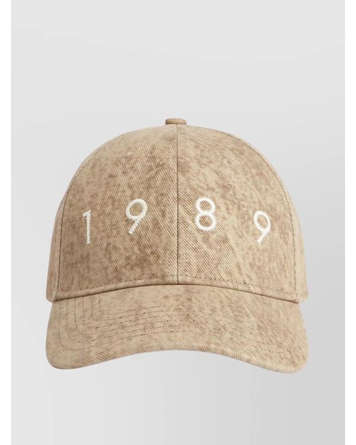 1989 STUDIO Natural Denim Flock Baseball Cap Camo for men