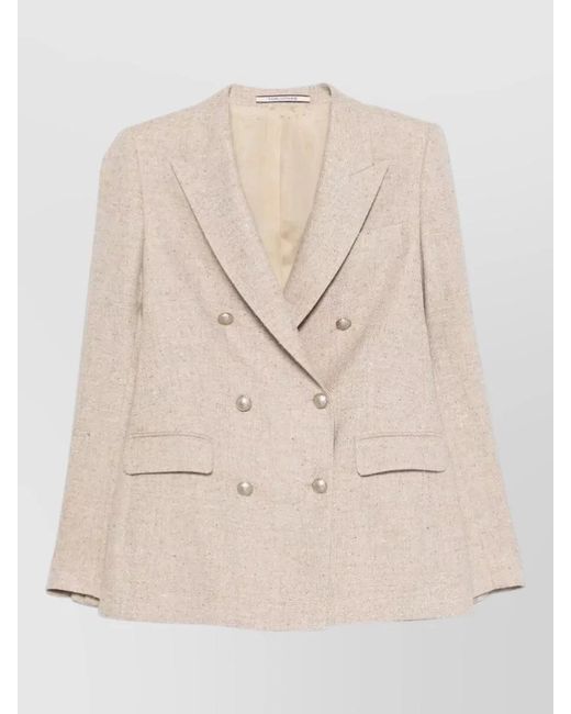 Tagliatore Natural Jacket Structured Shoulders Notched Lapels