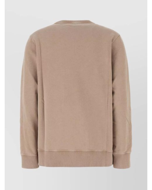 Fendi Natural Cotton Oversized Logo Sweatshirt