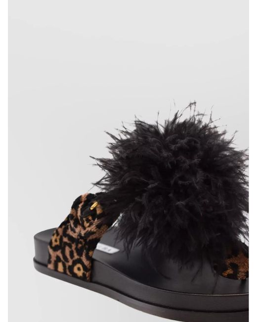 Aquazzura Black Leather Sandals
