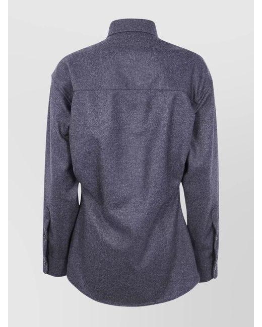 DARKPARK Blue Wool Tailored Shirt