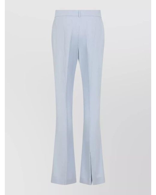 Sportmax Blue Fragola Tailored Flare Viscose Blend Trousers