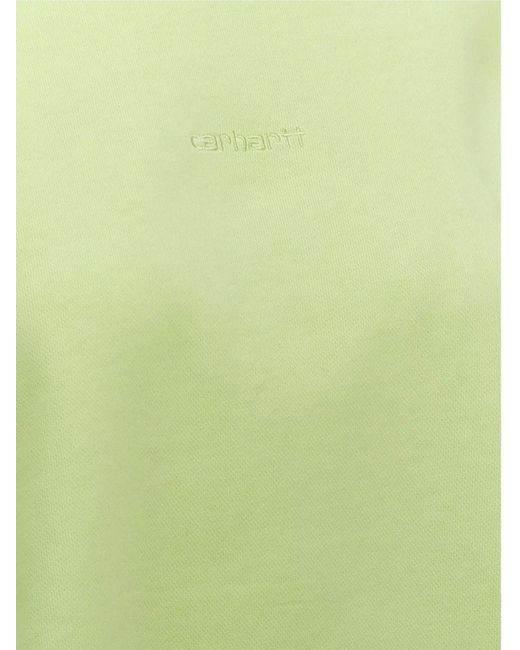 Carhartt Green Crew Neck Sweatshirt Ribbed Cuffs