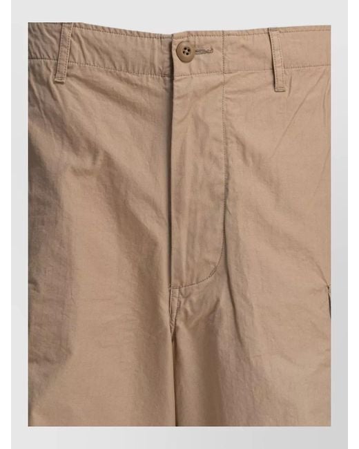 Beams Plus Brown Mil Cargo Pants Belt Loop Design for men