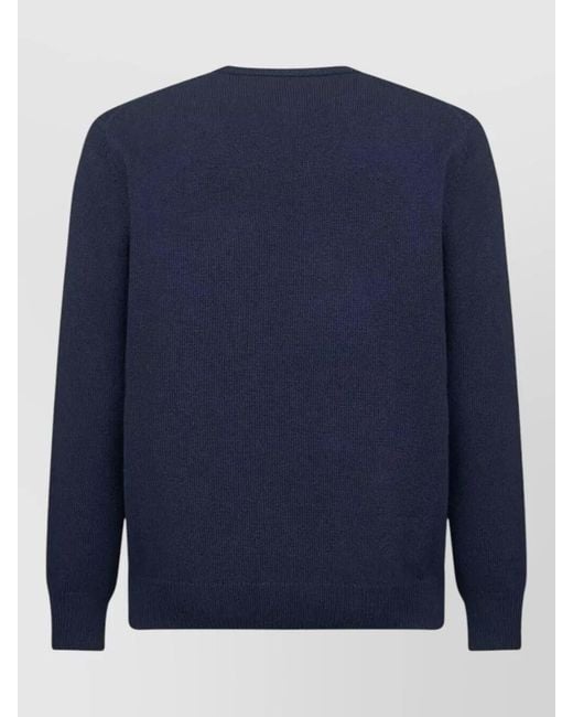 Mc2 Saint Barth Blue Heron Crew Neck Graphic Long Sleeve Top for men