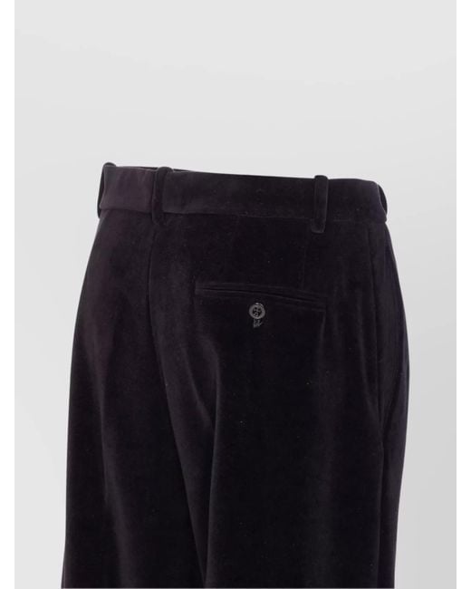 Circolo 1901 Blue Cotton Wide-Leg Trousers