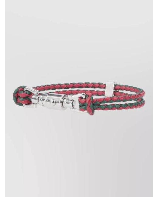 Gucci Natural Braided Two Tone Bracelet Design Collection
