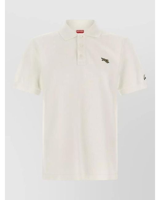 KENZO Natural Happy Tiger Polo Shirt Regular Fit for men