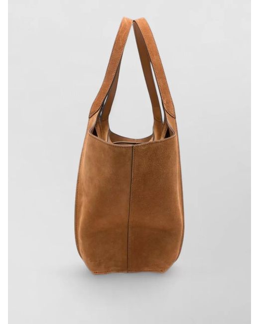 Tod's Brown T Small Leather Tote Bag Soft Structure