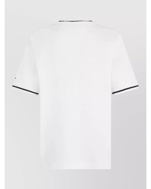 Boss White Cotton Short-Sleeve T-Shirt for men