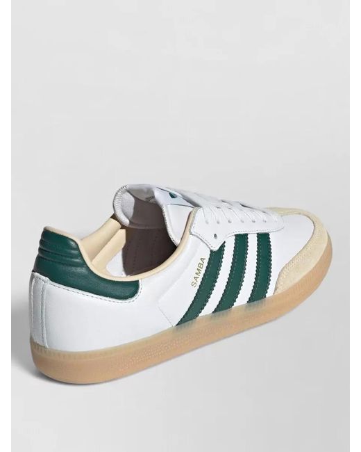 Adidas Originals Blue Stripe Detail Low Top Sneakers Rubber Sole for men