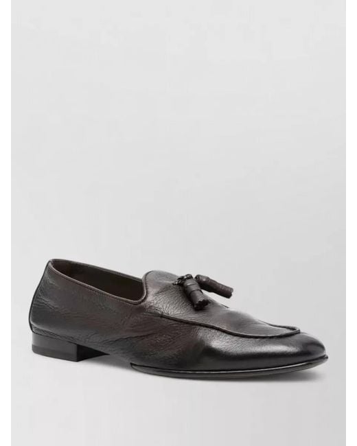 Doucal's Multicolor Leather Tassel Loafers for men