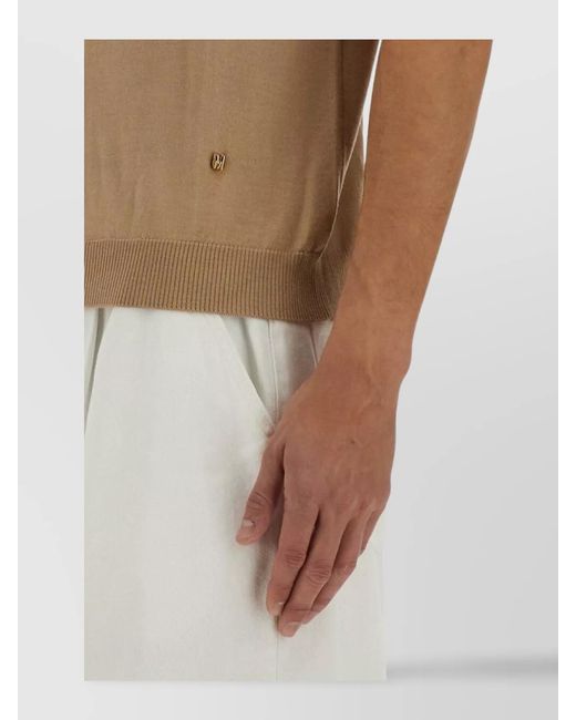 Moschino White Wool And Silk Jumper for men