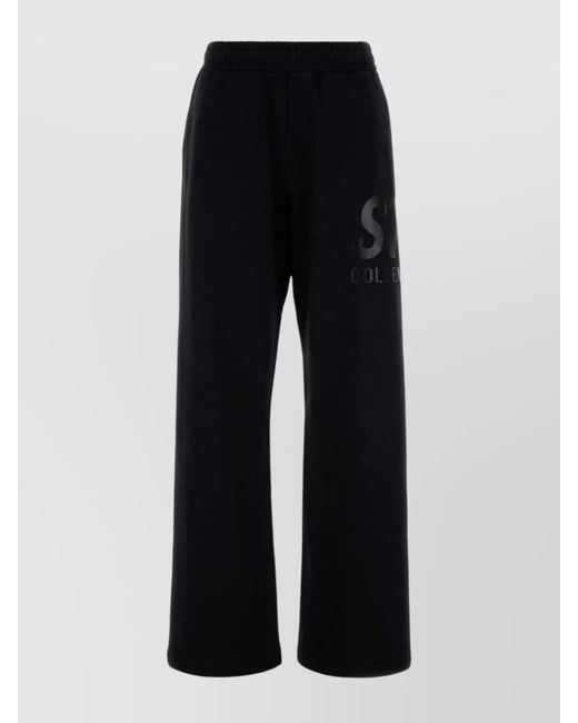 Golden Goose Deluxe Brand Black Joggers Cotton Elastic Waistband