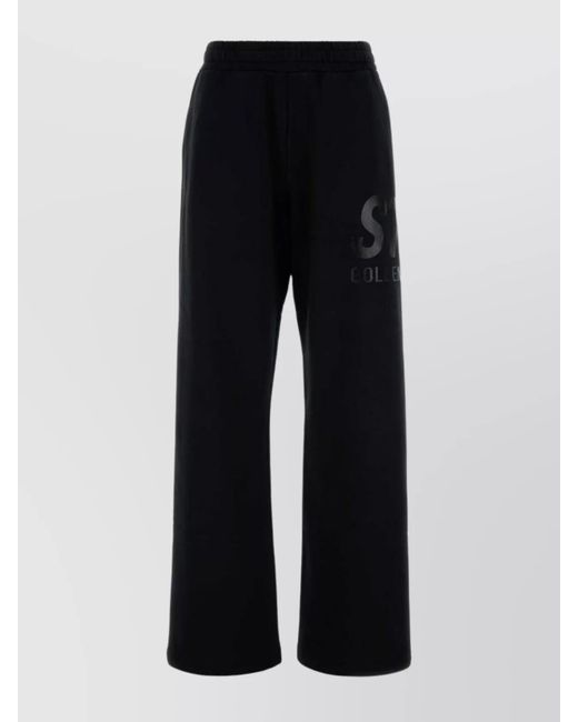 Golden Goose Deluxe Brand Black Joggers Cotton Elastic Waistband