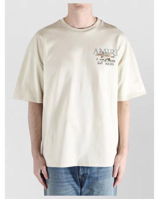 Amiri White Dreams And Hope Graphic Print T-Shirt Shirt for men