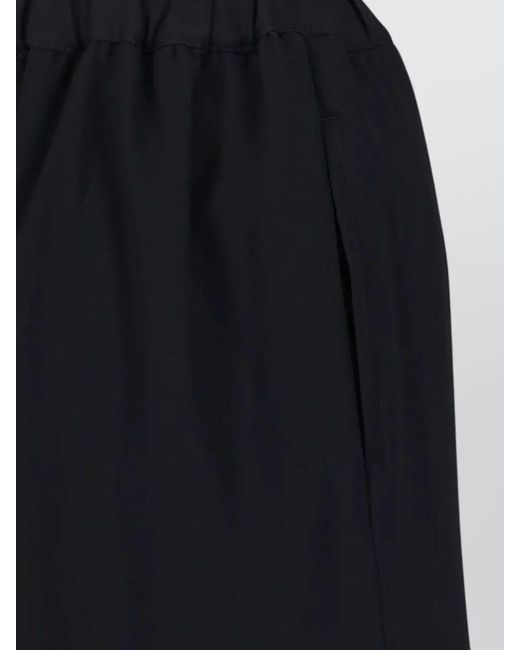 Comme des Garçons Blue Wool A-Line Skirt