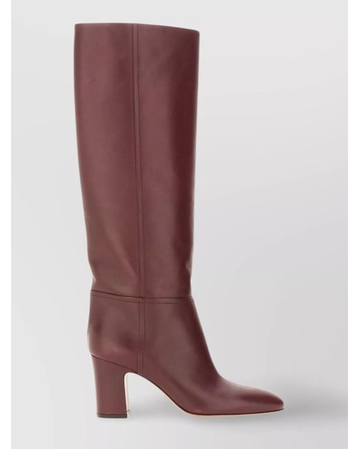 Paris Texas Brown Leather Ankle Boots