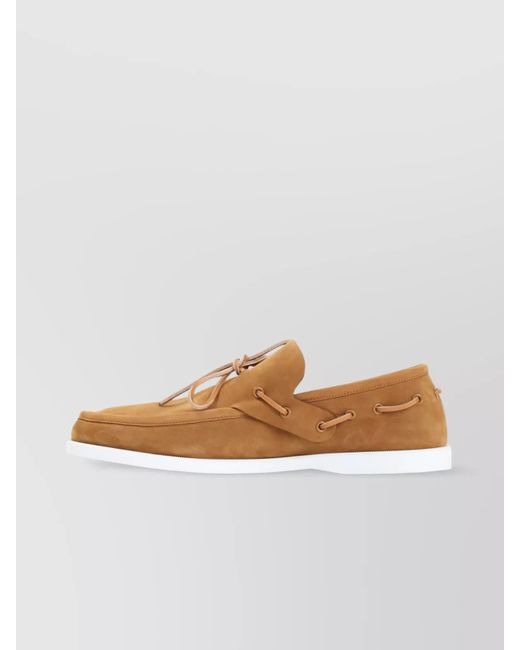 Marni Natural Calf Leather Lace-Up Loafers for men